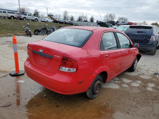 KL1TD56686B543854 - 2006 CHEVROLET AVEO BASE RED photo 3