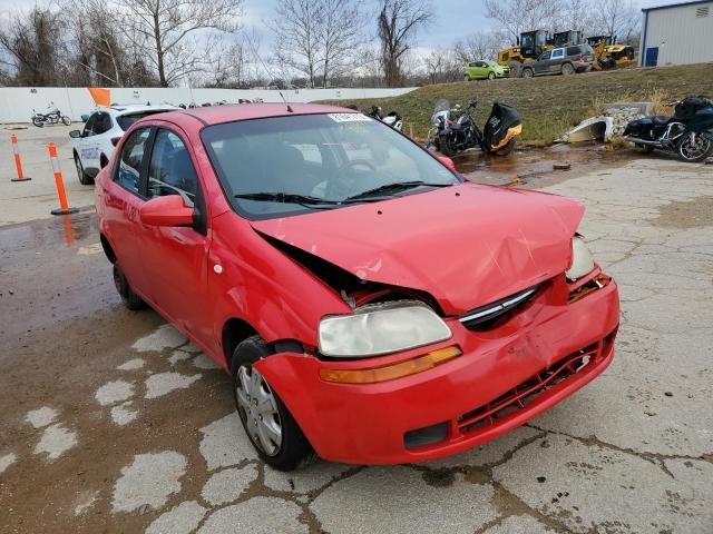 KL1TD56686B543854 - 2006 CHEVROLET AVEO BASE RED photo 4