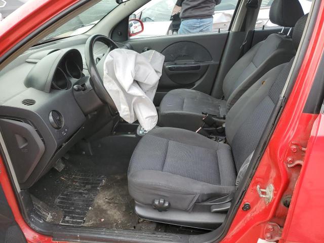 KL1TD56686B543854 - 2006 CHEVROLET AVEO BASE RED photo 7