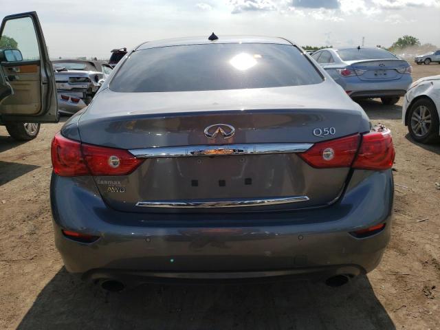 JN1BV7AR3FM399734 - 2015 INFINITI Q50 BASE GRAY photo 6