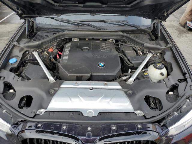 5UXTY3C09M9H87164 - 2021 BMW X3 SDRIVE30I BLACK photo 12