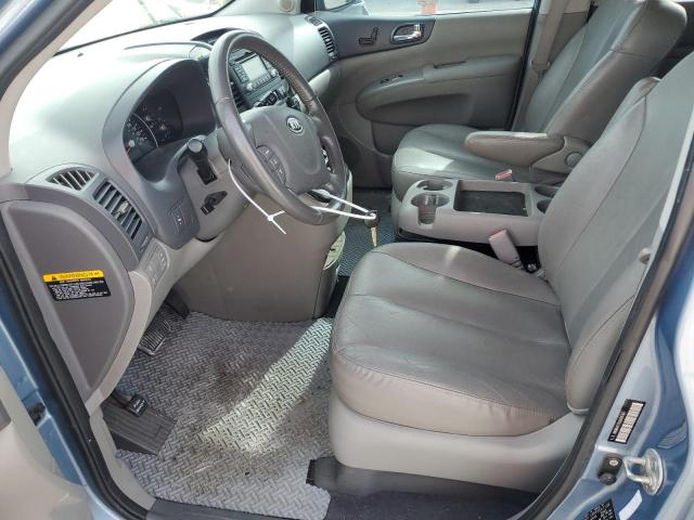 KNDMH4C73C6434764 - 2012 KIA SEDONA EX BLUE photo 7