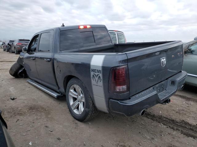 1C6RR7MT0JS317008 - 2018 RAM 1500 SPORT GRAY photo 2