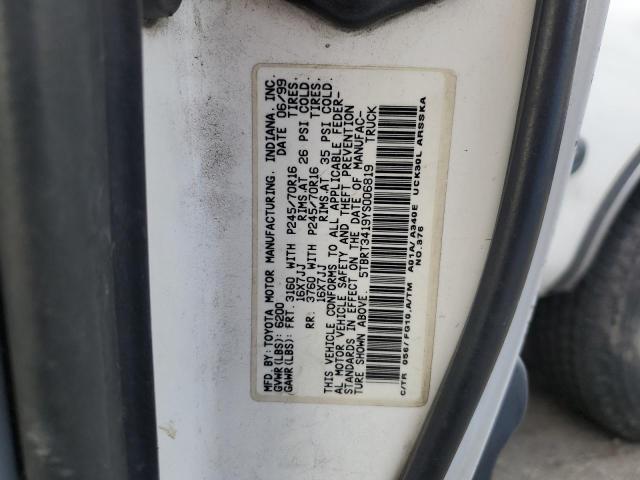 5TBRT3419YS006819 - 2000 TOYOTA TUNDRA ACCESS CAB თეთრი ფოტო 12