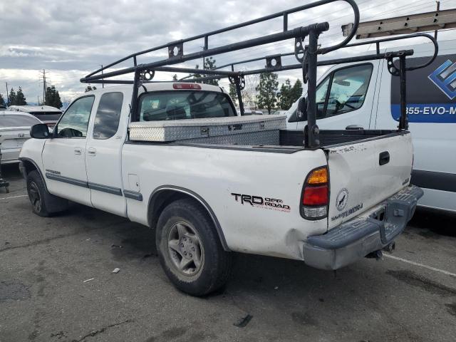 5TBRT3419YS006819 - 2000 TOYOTA TUNDRA ACCESS CAB თეთრი ფოტო 2