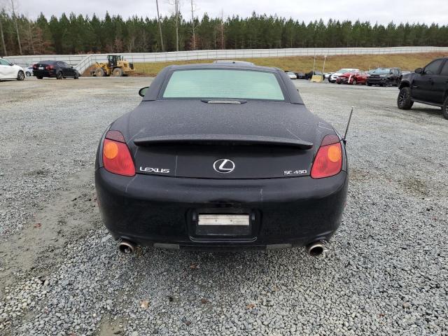 JTHFN48Y420025773 - 2002 LEXUS SC 430 BLACK photo 6