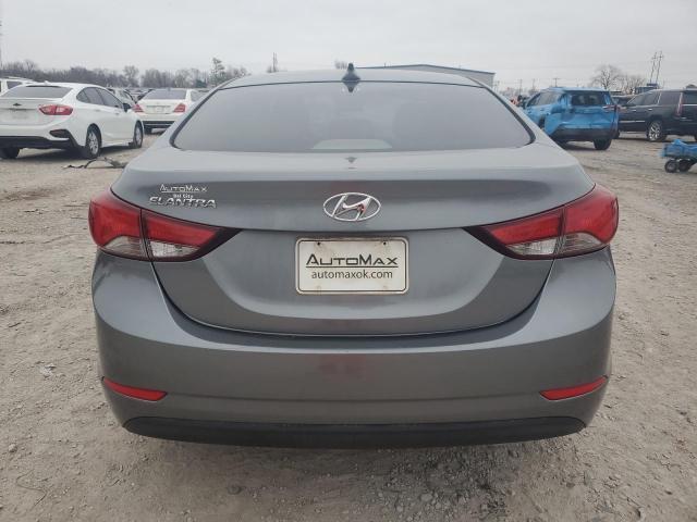 KMHDH4AE5GU619834 - 2016 HYUNDAI ELANTRA SE SILVER photo 6