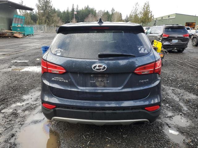 5XYZT3LB7GG375921 - 2016 HYUNDAI SANTA FE S BLUE photo 6