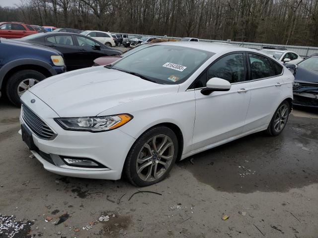 3FA6P0G70HR106717 - 2017 FORD FUSION S WHITE photo 1