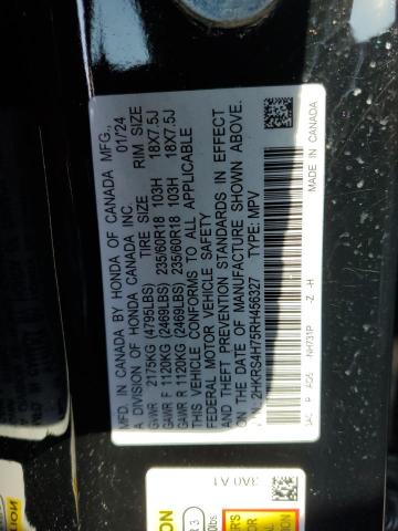 2HKRS4H75RH456327 - 2024 HONDA CR-V EXL 黑色 照片 13