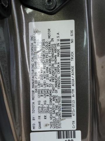 5TETX22N79Z617602 - 2009 TOYOTA TACOMA ACCESS CAB Қоңыр фото 12