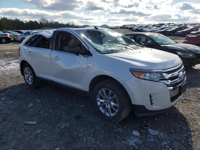 2FMDK3KC6BBA41296 - 2011 FORD EDGE LIMITED WHITE photo 4