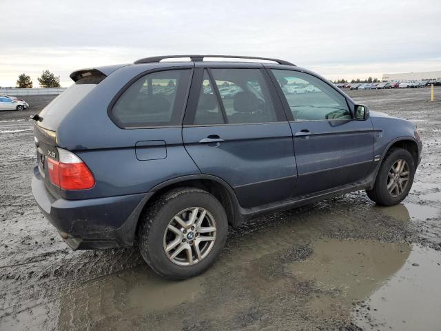 5UXFA13504LU44177 - 2004 BMW X5 3.0I BLUE photo 3