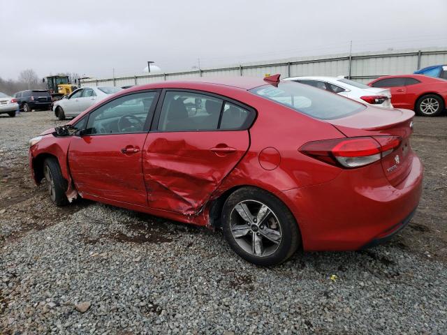 3KPFL4A79JE197778 - 2018 KIA FORTE LX RED photo 2