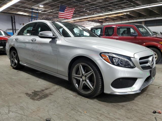 55SWF4KB6FU096188 - 2015 MERCEDES-BENZ C 300 4MATIC SILVER photo 4