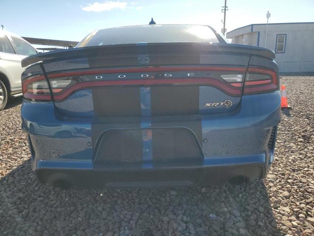 2C3CDXL98LH147787 - 2020 DODGE CHARGER SRT HELLCAT BLUE photo 6