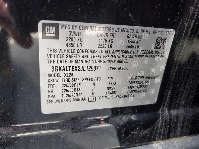 3GKALTEX2JL129871 - 2018 GMC TERRAIN SLE 黑色 照片 13