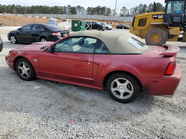 1FAFP44434F112486 - 2004 FORD MUSTANG RED photo 2