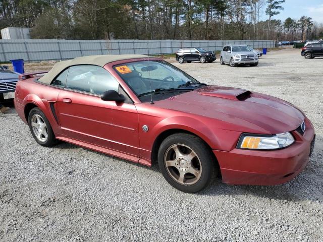 1FAFP44434F112486 - 2004 FORD MUSTANG RED photo 4