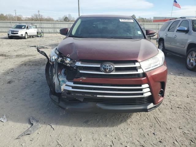 5TDZZRFH7JS255855 - 2018 TOYOTA HIGHLANDER LE BURGUNDY photo 5