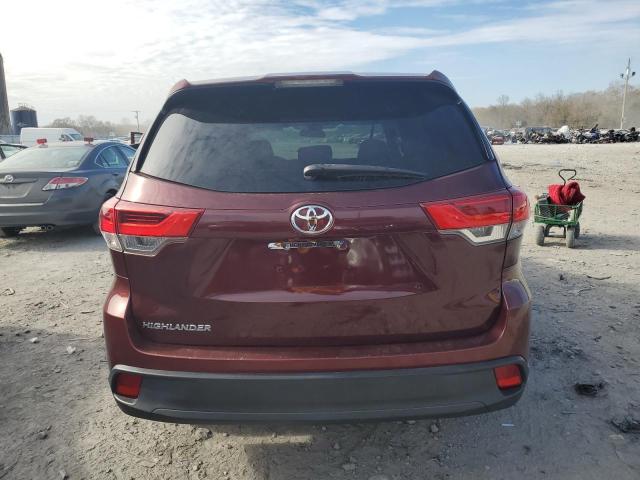 5TDZZRFH7JS255855 - 2018 TOYOTA HIGHLANDER LE BURGUNDY photo 6