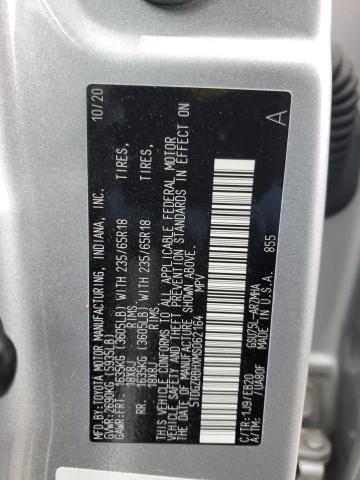 5TDGZRBHXMS062164 - 2021 TOYOTA HIGHLANDER XLE SILVER photo 13