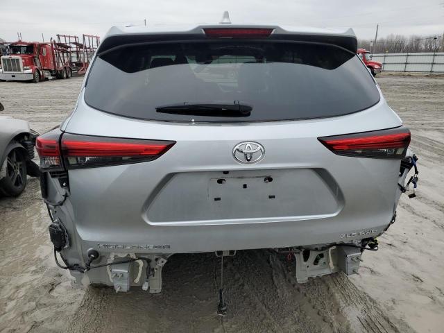 5TDGZRBHXMS062164 - 2021 TOYOTA HIGHLANDER XLE SILVER photo 6