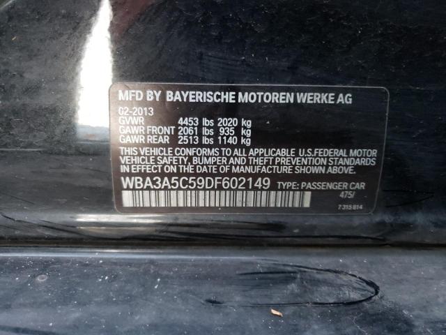 WBA3A5C59DF602149 - 2013 BMW 328 I BLACK photo 12