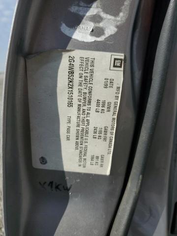 2G4WB52K2X1510165 - 1999 BUICK REGAL LS ვერცხლისფერი ფოტო 12