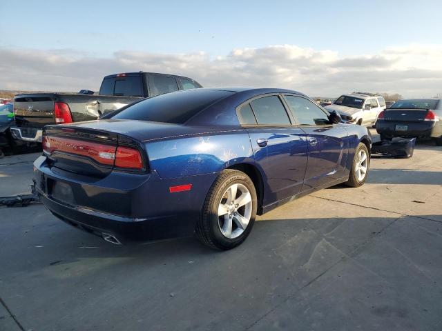 2C3CDXBG6EH259359 - 2014 DODGE CHARGER SE BLUE photo 3