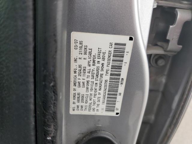 19UUA66247A030795 - 2007 ACURA TL WHITE photo 12