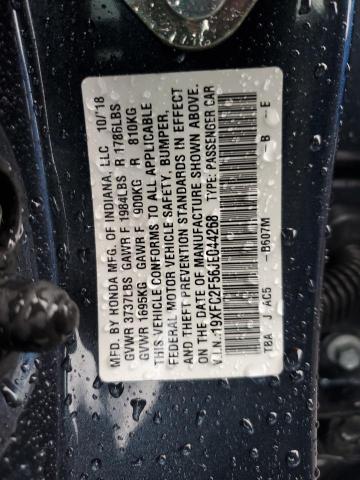 19XFC2F56JE044268 - 2018 HONDA CIVIC LX ლურჯი ფოტო 12