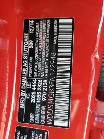 WDDSJ4GB3FN172948 - 2015 MERCEDES-BENZ CLA 250 4MATIC RED photo 12