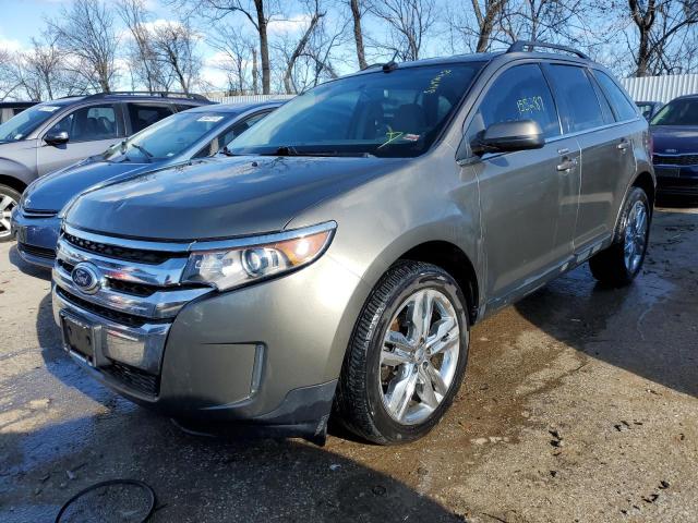 2FMDK4KC4DBA07141 - 2013 FORD EDGE LIMITED GRAY photo 1