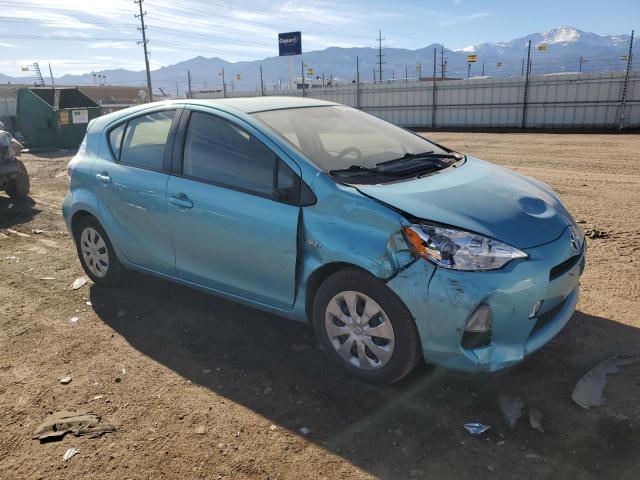 JTDKDTB33E1080286 - 2014 TOYOTA PRIUS C TURQUOISE photo 4