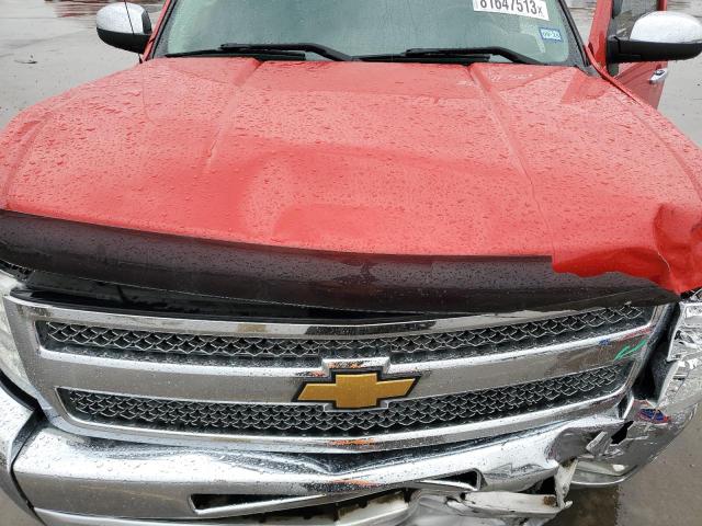 1GCRCSE03CZ100662 - 2012 CHEVROLET SILVERADO C1500 LT RED photo 11