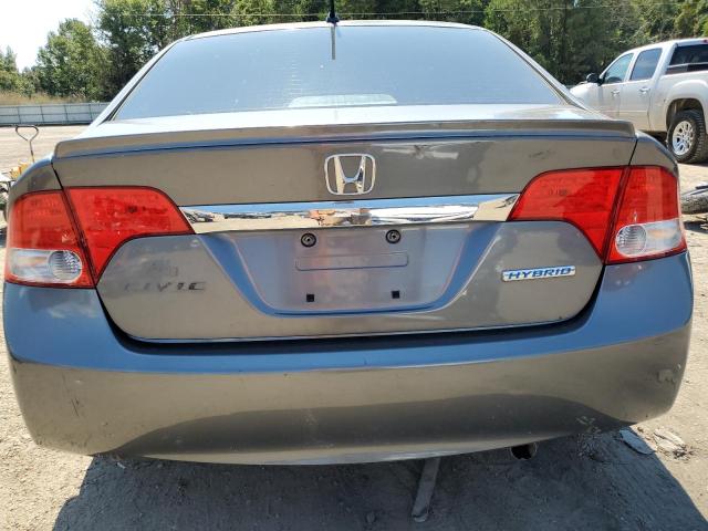 JHMFA36269S003390 - 2009 HONDA CIVIC HYBRID GRAY photo 6