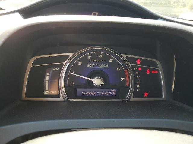 JHMFA36269S003390 - 2009 HONDA CIVIC HYBRID GRAY photo 9