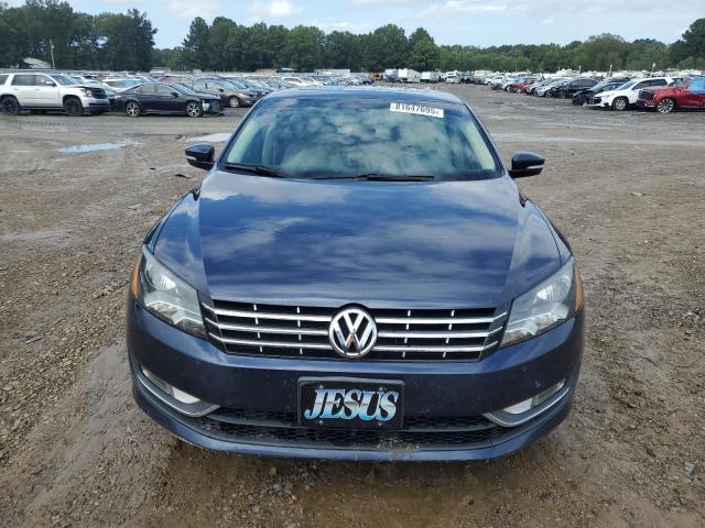 1VWCN7A37DC106298 - 2013 VOLKSWAGEN PASSAT SEL BLUE photo 5