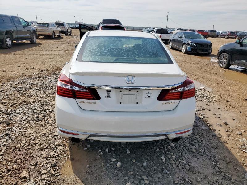 1HGCR2F63GA044428 - 2016 HONDA ACCORD SPORT Beyaz fotoğraf 6