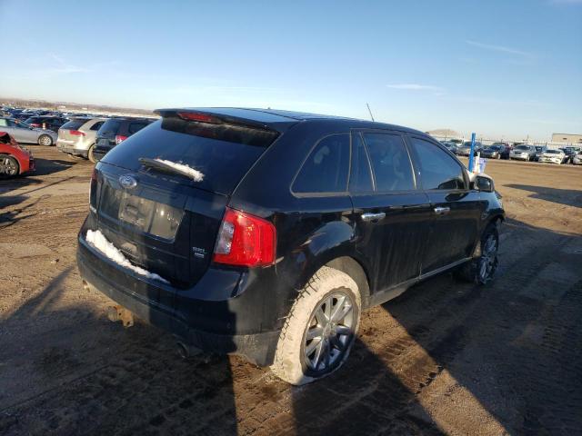 2FMDK4JC1BBB67167 - 2011 FORD EDGE SEL BLACK photo 3