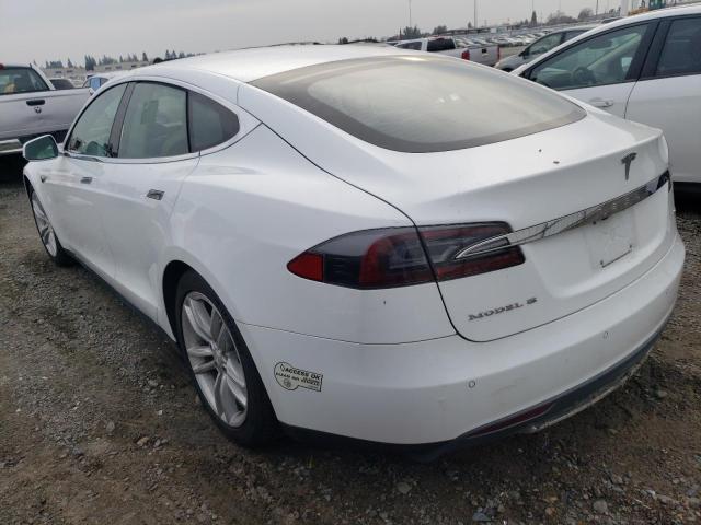 5YJSA1CN5DFP22431 - 2013 TESLA MODEL S WHITE photo 2