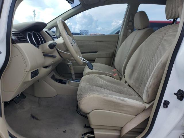 3N1BC1AP5AL370319 - 2010 NISSAN VERSA S WHITE photo 7