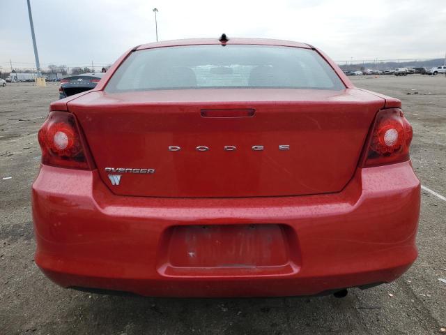 1C3CDZAB2DN710620 - 2013 DODGE AVENGER SE RED photo 6