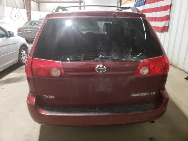 5TDKK4CC7AS289912 - 2010 TOYOTA SIENNA CE MAROON photo 6