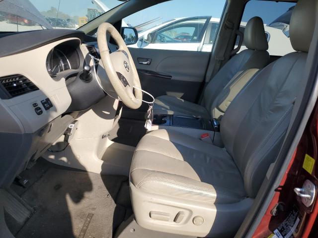 5TDDK3DC5BS016261 - 2011 TOYOTA SIENNA XLE RED photo 7