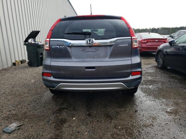 2HKRM4H5XGH613470 - 2016 HONDA CR-V EX GRAY photo 6