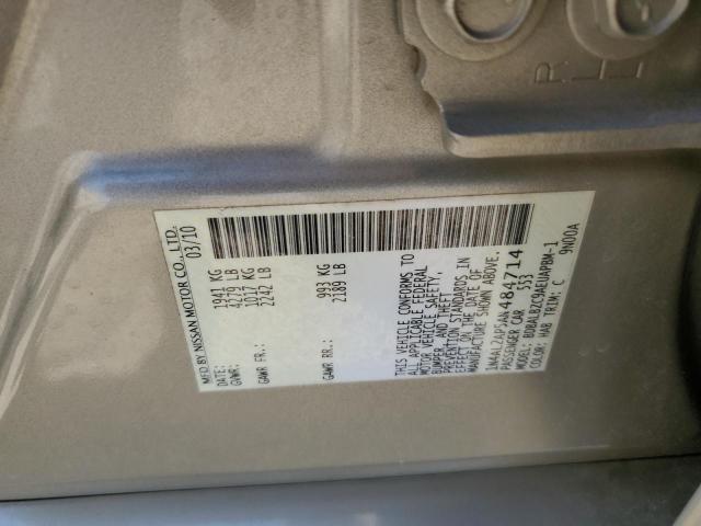 1N4AL2AP5AN484714 - 2010 NISSAN ALTIMA BASE Бежевый фото 12