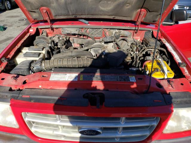 1FTYR10U91TA70047 - 2001 FORD RANGER RED photo 11