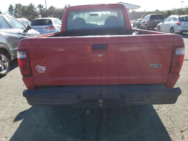 1FTYR10U91TA70047 - 2001 FORD RANGER RED photo 6